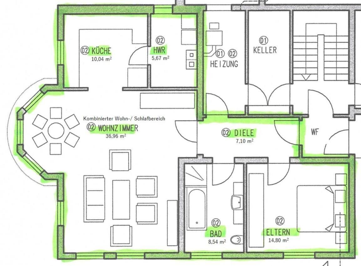 Ferienwohnung Hubertus Irsch Eksteriør billede